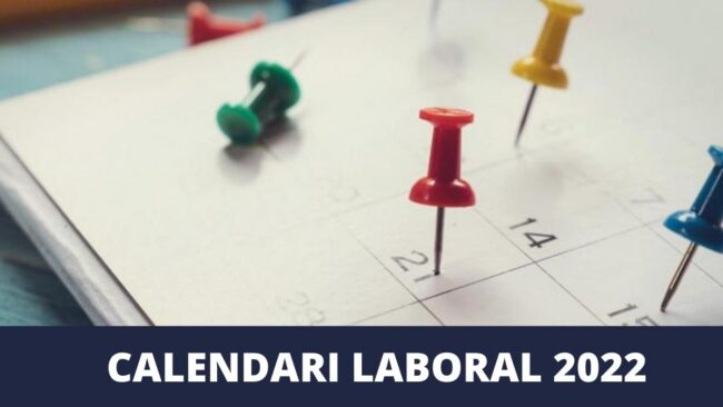 CALENDARI LABORAL 2022